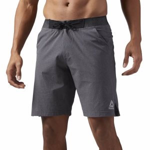 Spodenki Męskie Reebok Epic Knitted Waistband Ciemny Szare PL 31ZOTSB